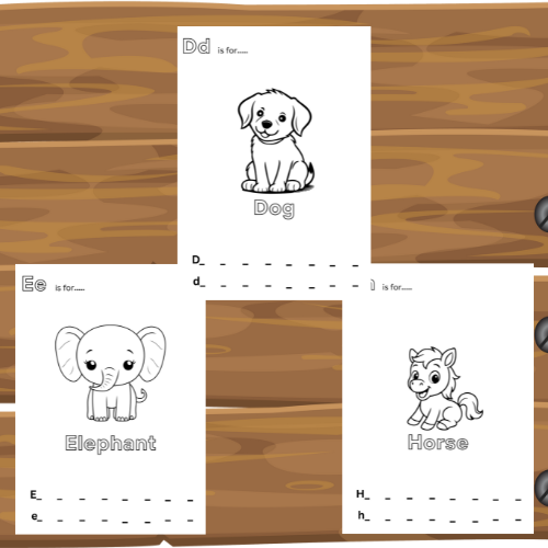 ABC Baby Shower Coloring Book, Baby's First ABC Book, Baby Shower Activities, Fun Baby Shower Guest Game, Baby Shower Alphabet Book